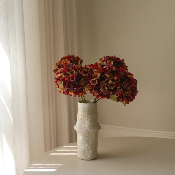 Hydrangea Bouquet Deep Burgundy