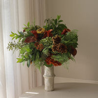 The Fernery Bouquet Dark Orange