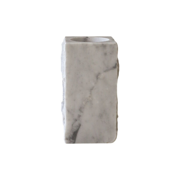 Edge Vase Large White Carrara