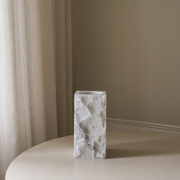 Edge Vase Large White Carrara