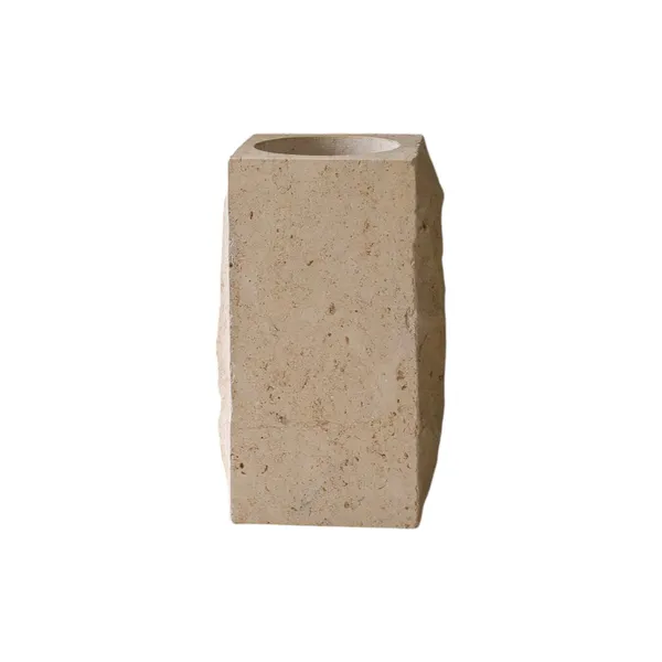 Edge Vase Large Limestone