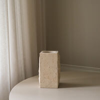 Edge Vase Large Limestone