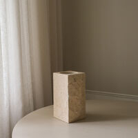 Edge Vase Large Limestone