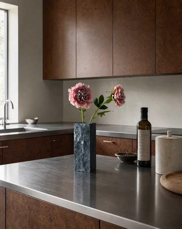 Edge Vase Medium Grey Cartier