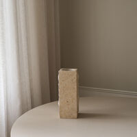 Edge Vase Medium Limestone