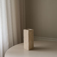 Edge Vase Medium Limestone