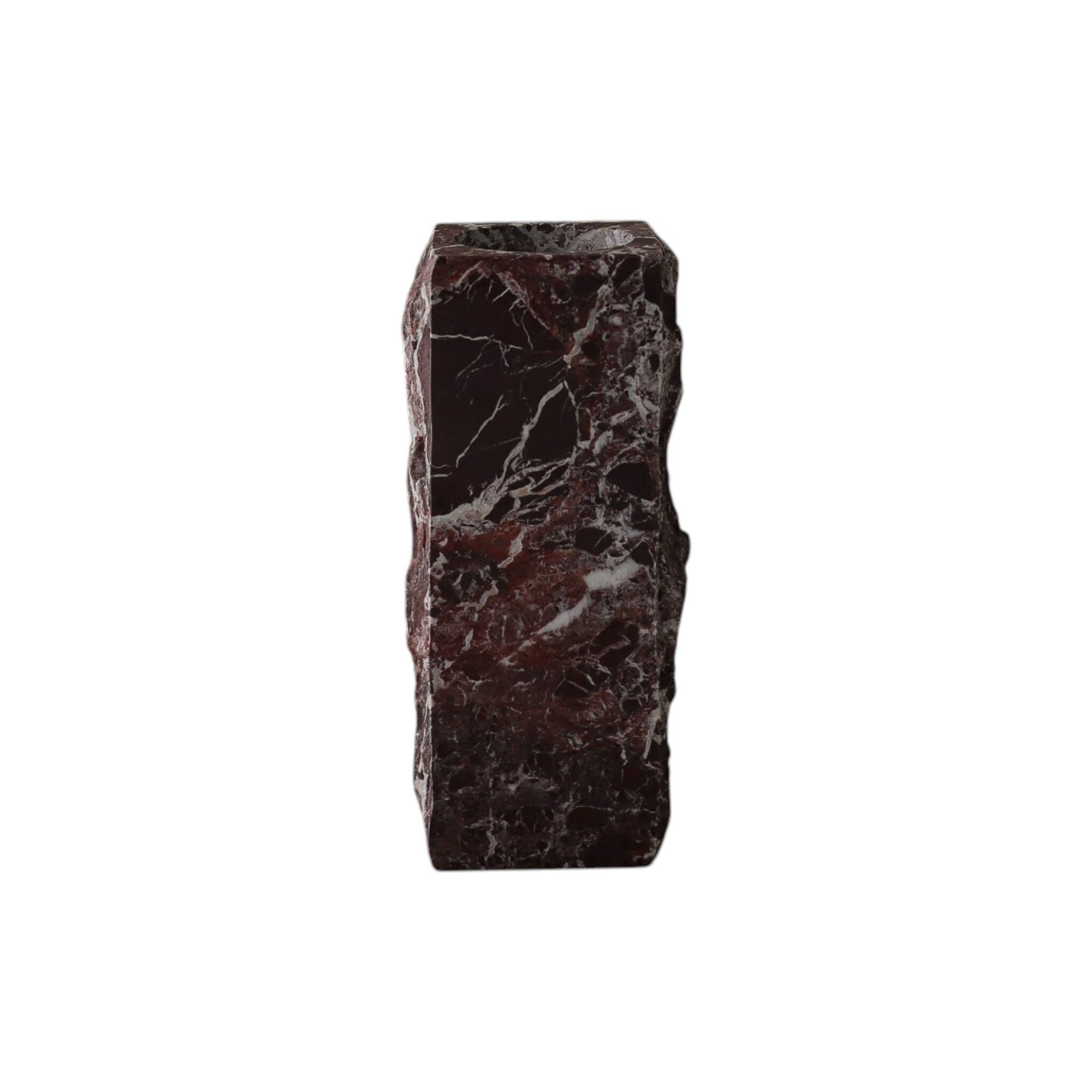 Edge Vase Medium Rosso Levanto