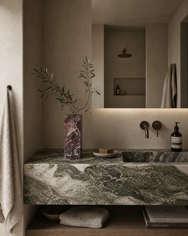 Edge Vase Medium Rosso Levanto