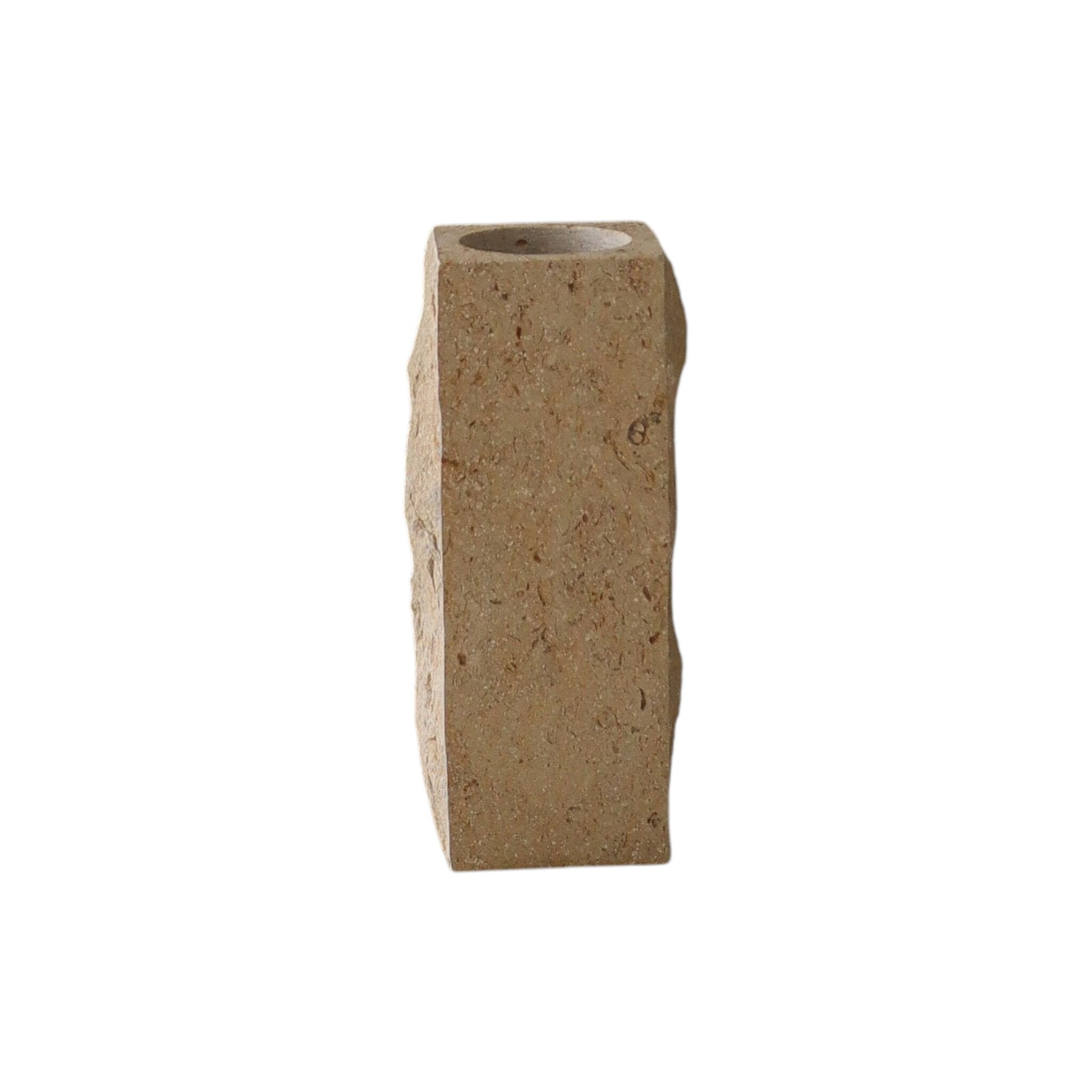Edge Vase Small Limestone
