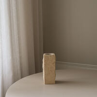 Edge Vase Small Limestone
