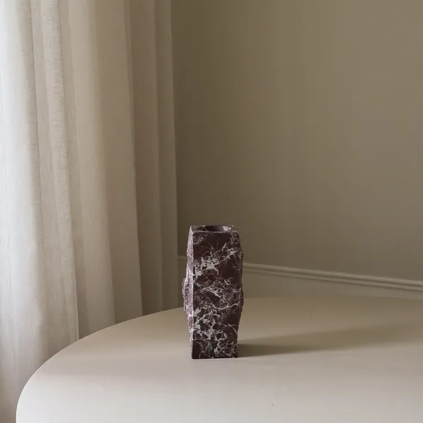 Edge Vase Small Rosso Levanto