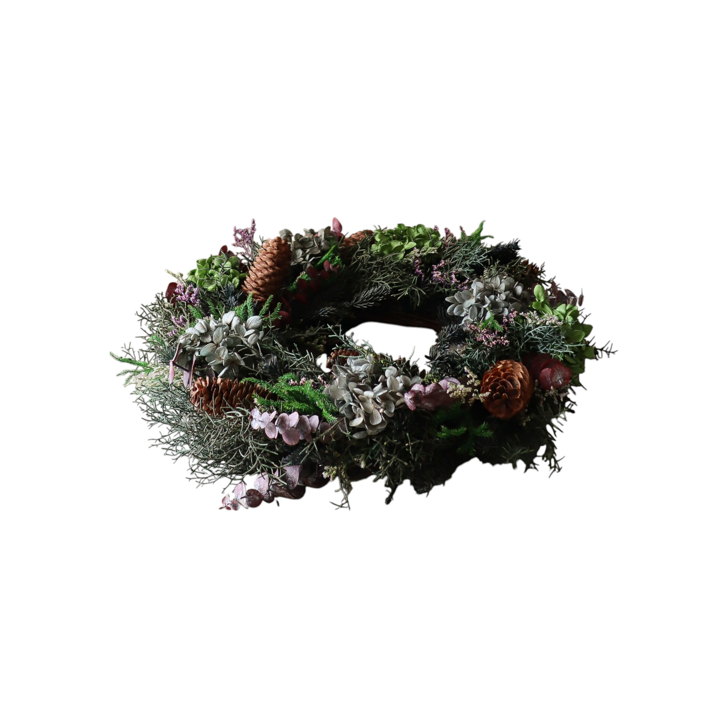 Botanical Forest Wreath Green