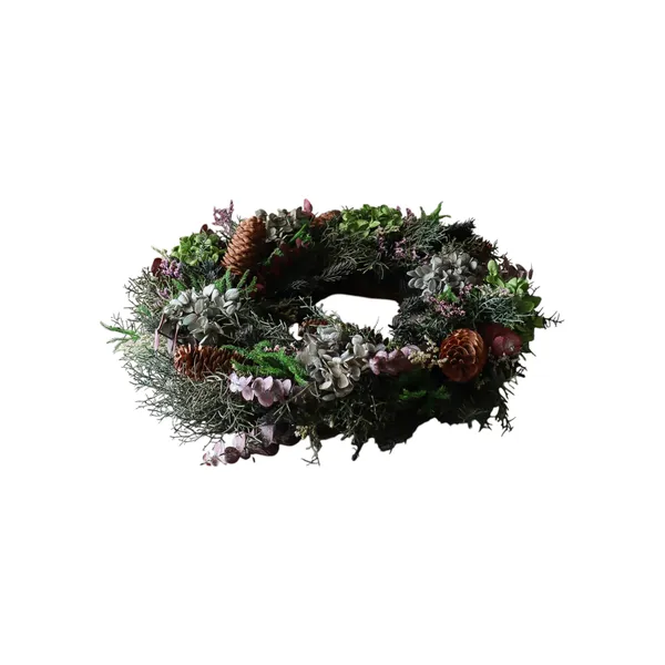 Botanical Forest Wreath Green