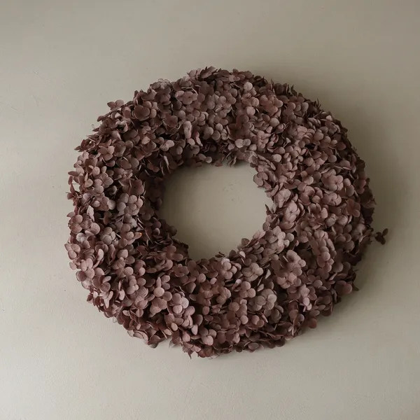 Hydrangea Wreath Brown