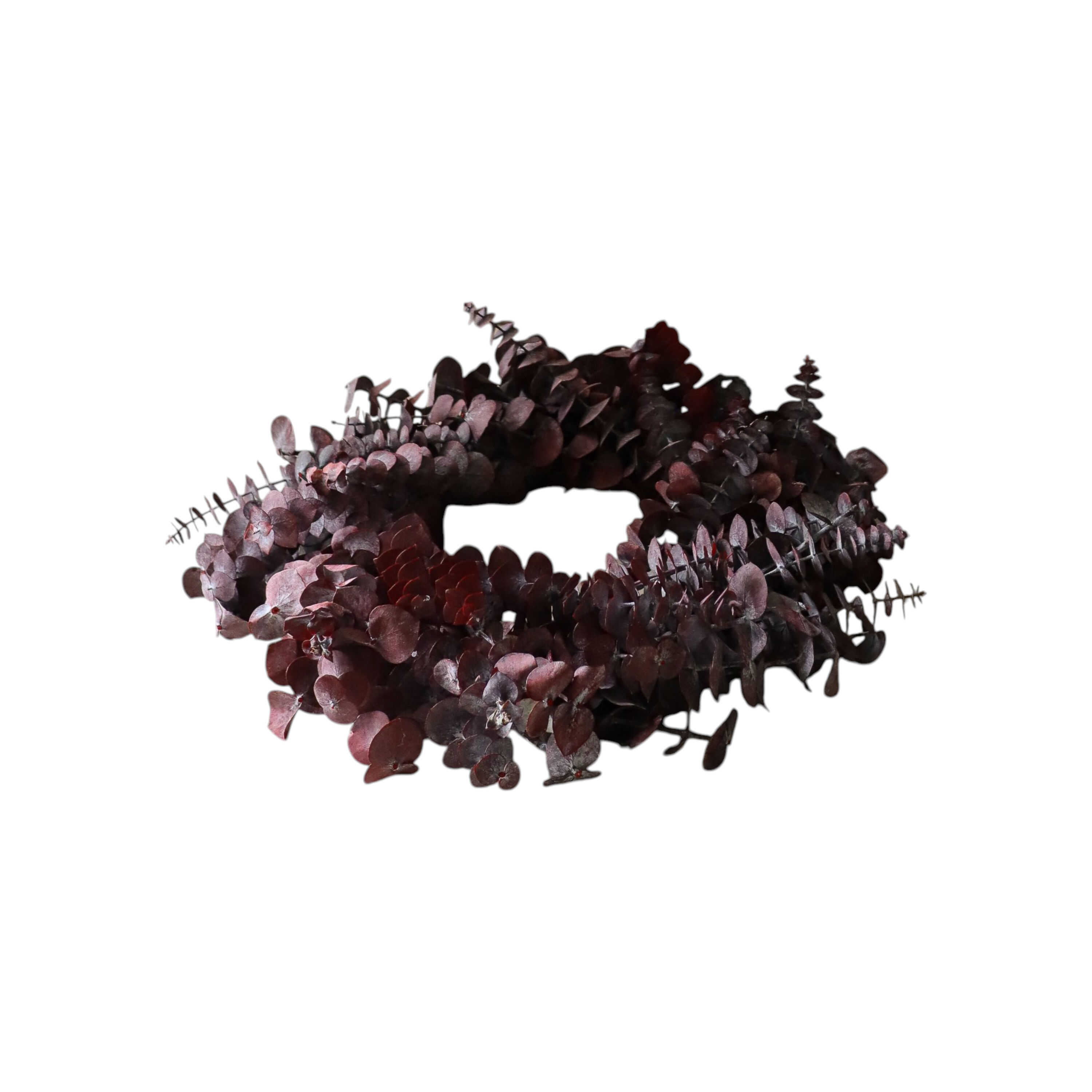 Eucalyptus Wreath Dark Red