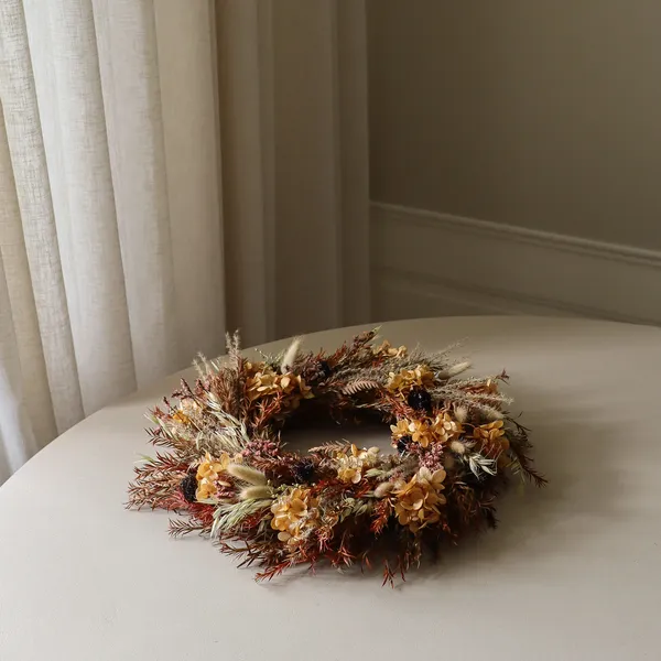 Golden Meadow Wreath Brown