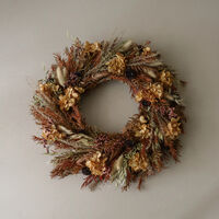 Golden Meadow Wreath Brown