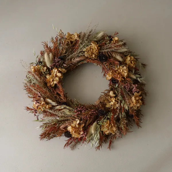 Golden Meadow Wreath Brown