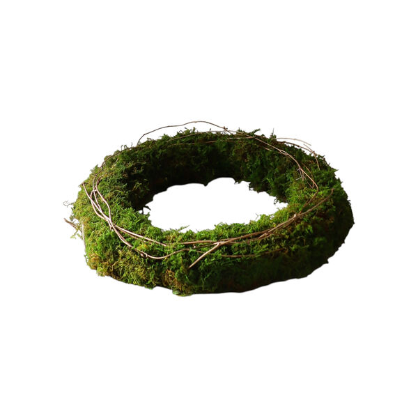 Halo Moss Wreath Green