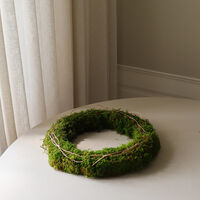Halo Moss Wreath Green