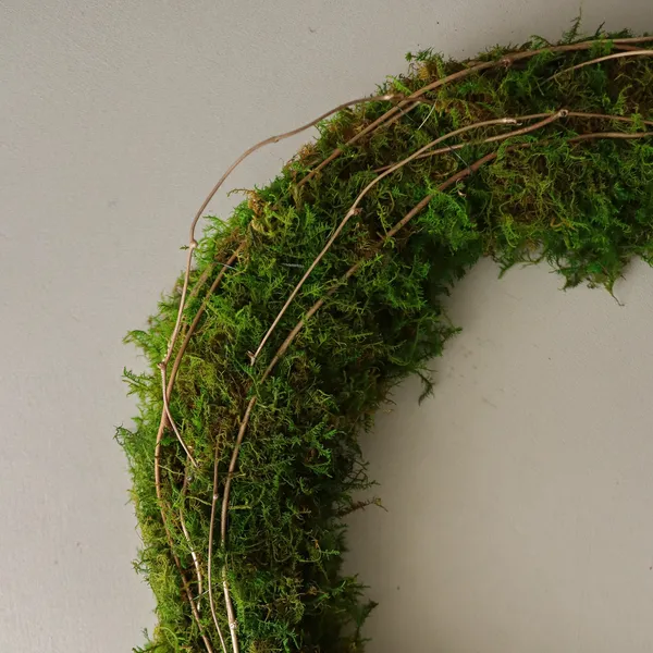 Halo Moss Wreath Green
