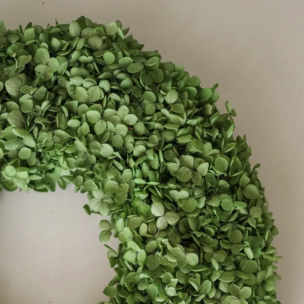 Hydrangea Wreath Green