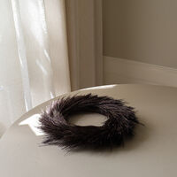 Pampas Grass Wreath Purple