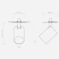 Ascoli Recessed Spot Matt Nikkel