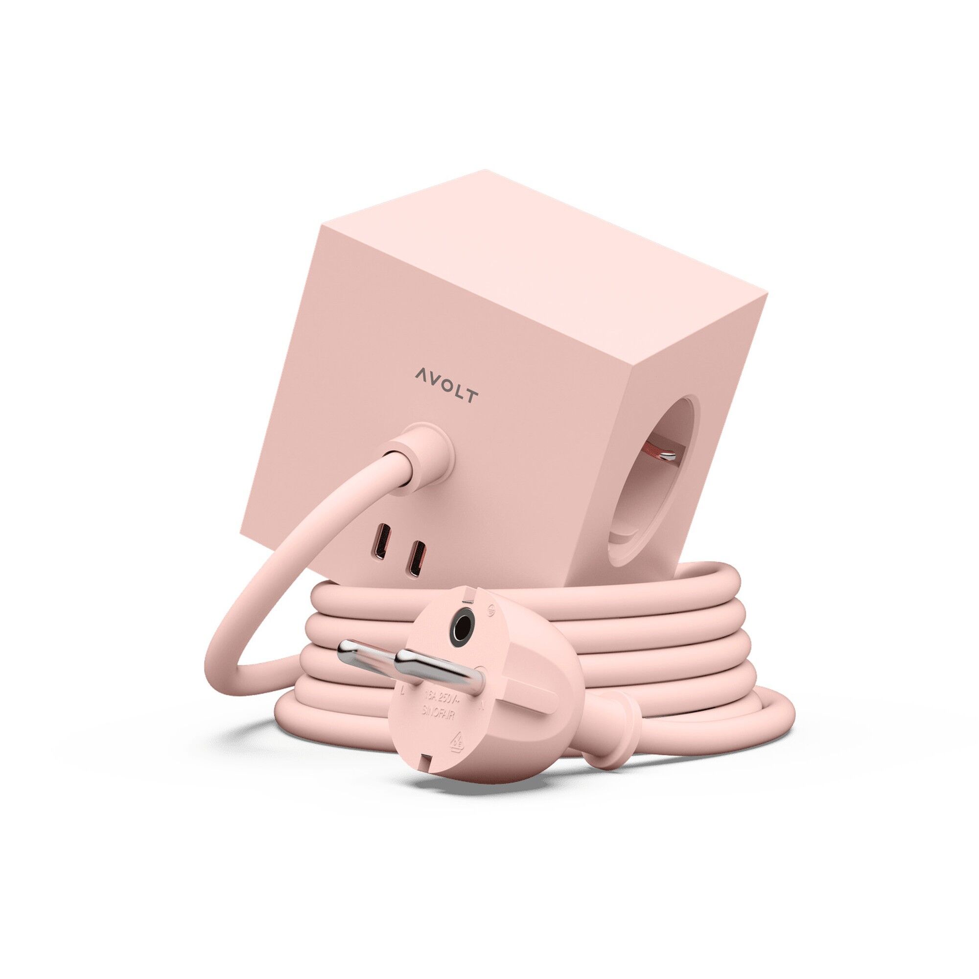Square 1 Dual USB C & Magnetic Base 30W 300 cm New Pink