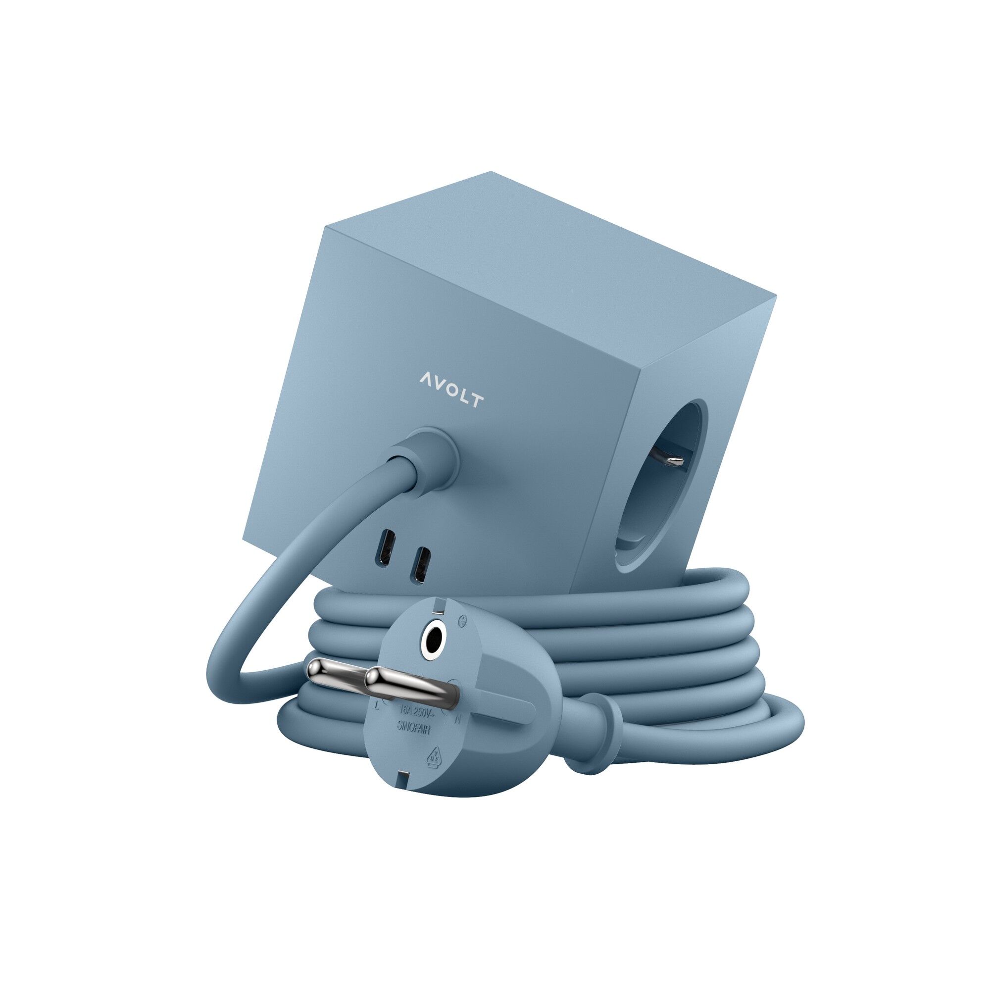 Square 1 Dual USB C & Magnetic Base 30W 300 cm Shark Blue
