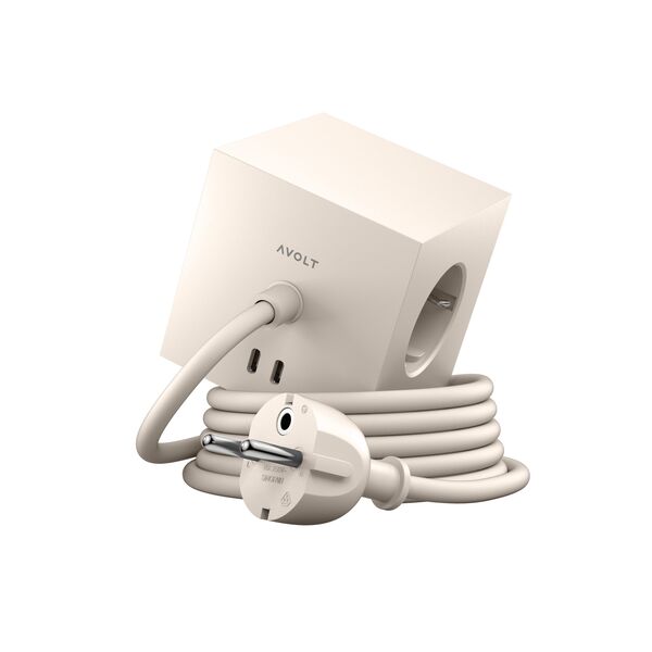 Square 1 Dual USB C & Magnetic Base 30W 300 cm Nomad Sand