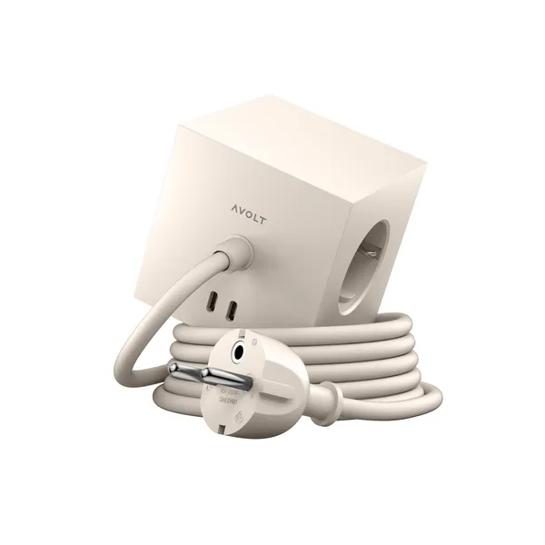 Square 1 Dual USB C & Magnetic Base 30W 300 cm Nomad Sand