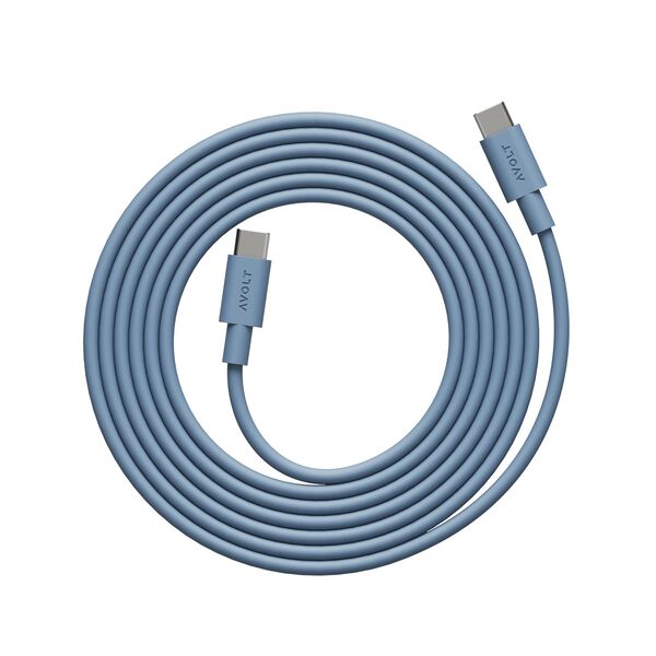 Cable 1 oplaadkabel USB-C naar USB-C 100W 200 cm Shark Blue