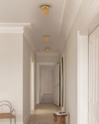 Liila 1 Væg/Loftlampe Medium Nordic Gold/Honey IP44