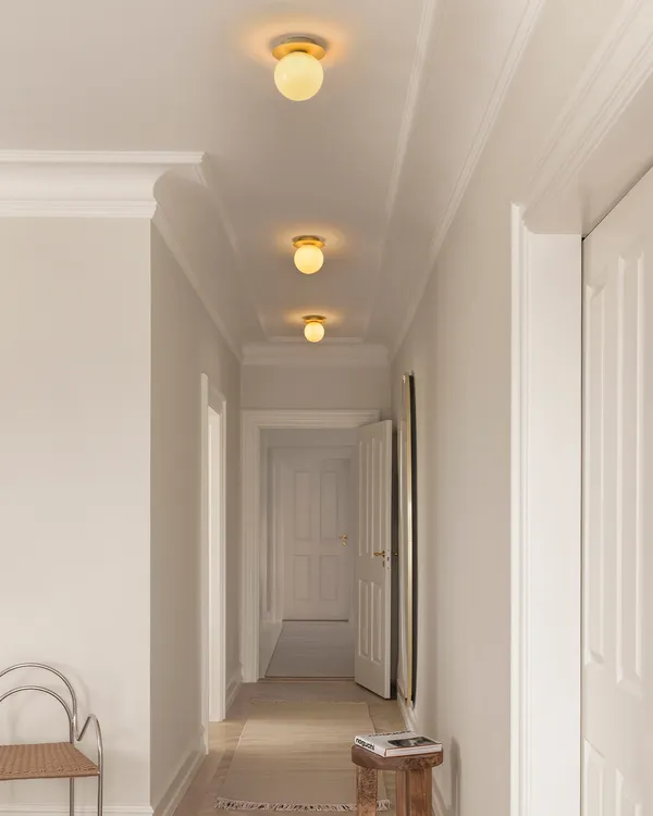 Liila 1 Væg/Loftlampe Medium Nordic Gold/Honey IP44