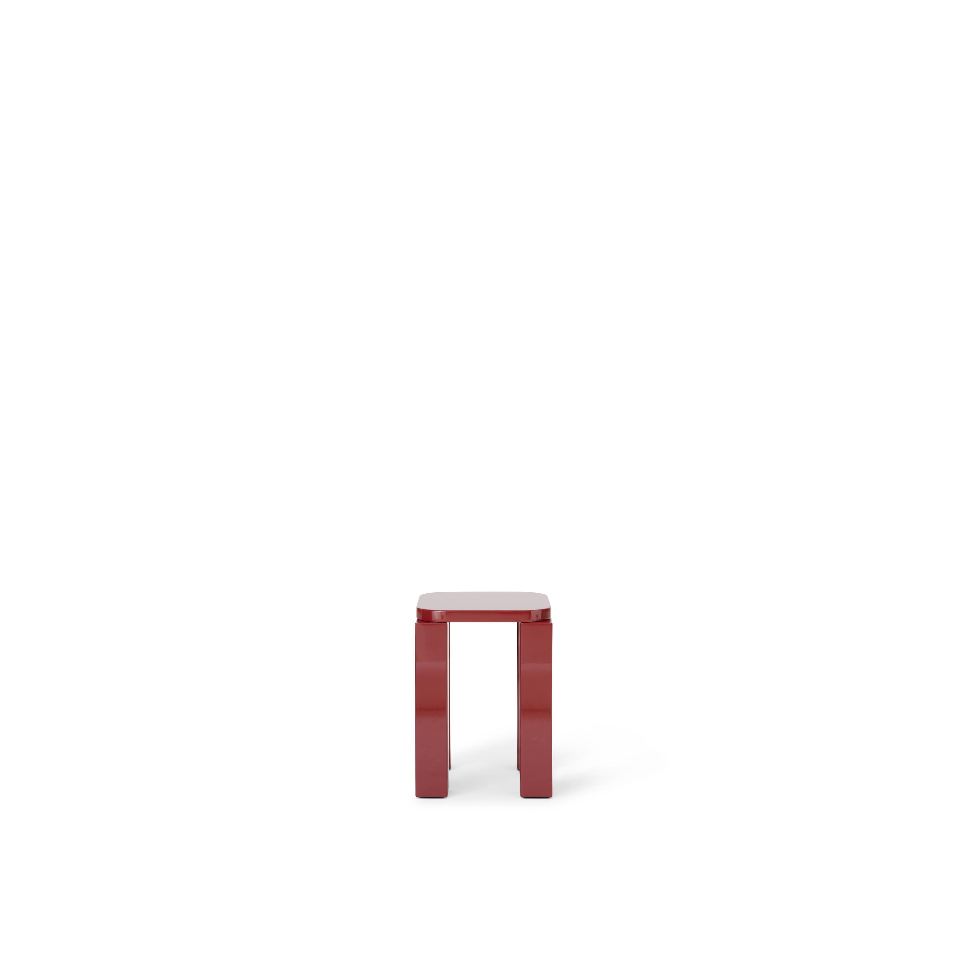 Atlas Stool Burgundy