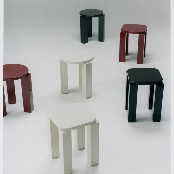 Atlas Stool Burgundy