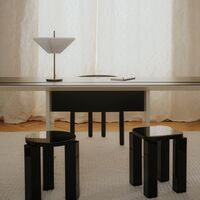 Atlas Hocker Rund Espresso