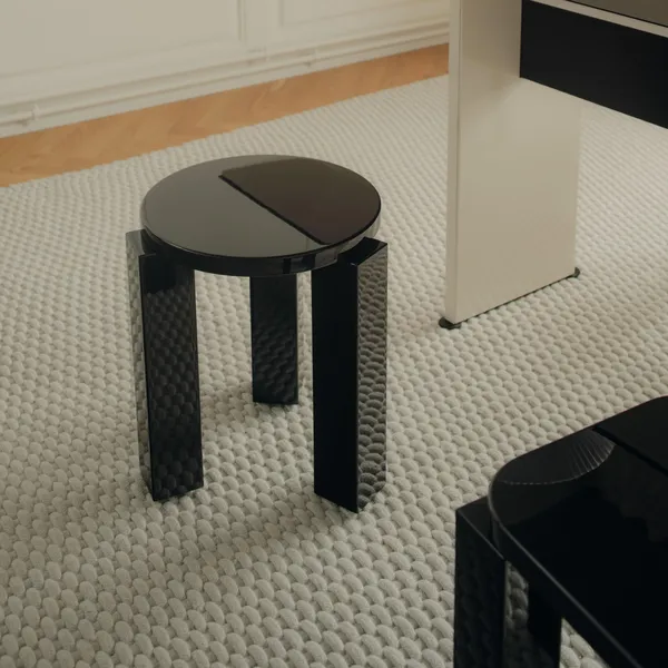 Atlas Hocker Rund Espresso