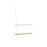 White Pigmented Lacquered Oak / Stainless Steel