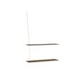 Stainless steel / oak wood