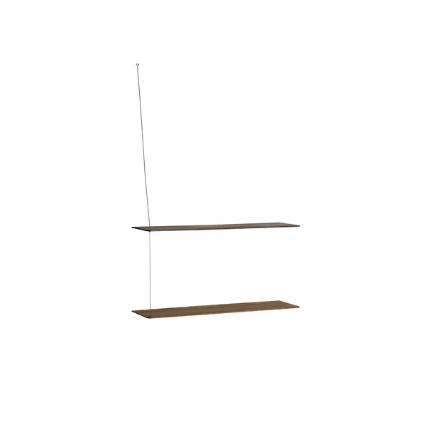Stedge 2.0 Shelf 80 cm Smoked Oak/Stainless Steel