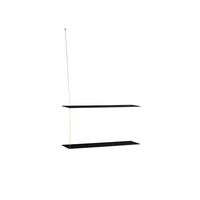 Stedge 2.0 Shelf 80 cm Black Oak/Brass