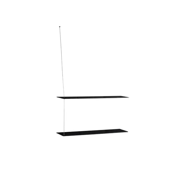 Stedge 2.0 Shelf 80 cm Black Oak/Stainless Steel
