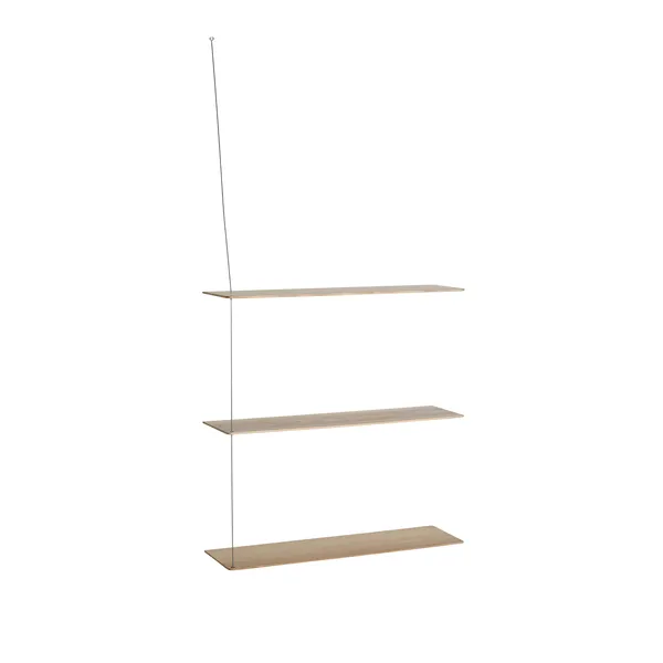 Stedge 3.0 Shelf 80 cm White Pigmented Oak/Stainless Steel