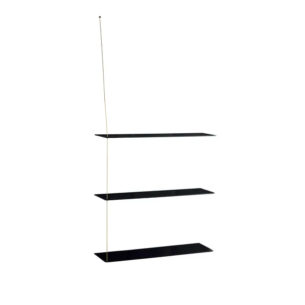 Stedge 3.0 Shelf 80 cm Black Oak/Brass