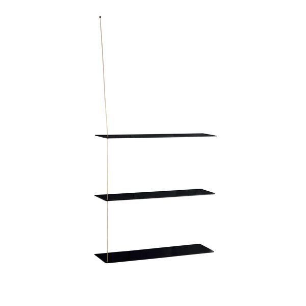 Stedge 3.0 Shelf 80 cm Black Oak/Brass