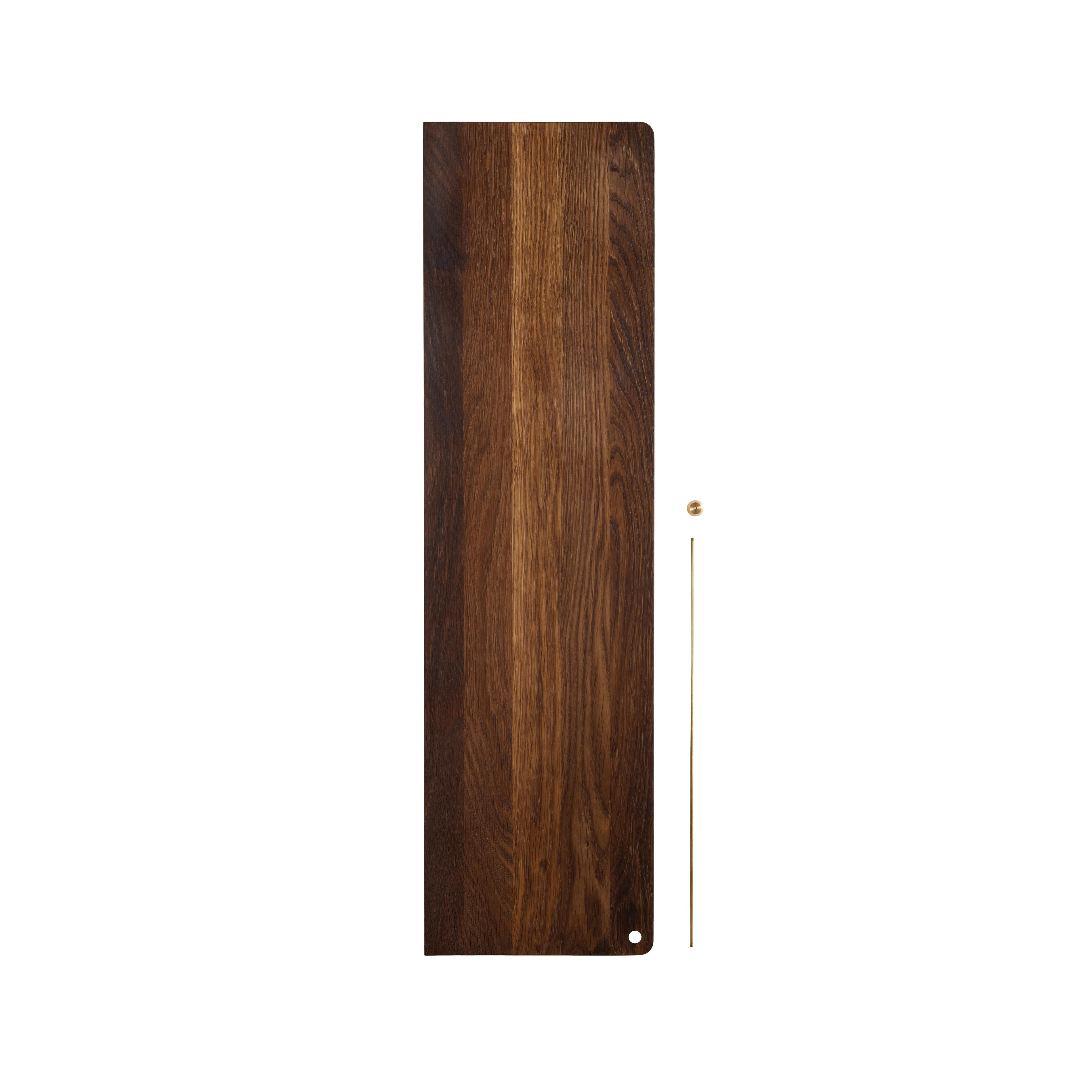 Stedge Ekstra Hylde 80 cm Rget Eg/Messing