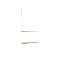 Brass / White pigmented lacquered oak