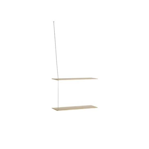 Stedge 2.0 Shelf 60 cm White Pigmented Oak/Stainless Steel